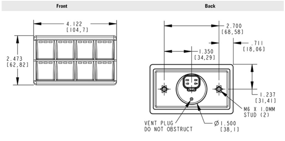 RaceGrade 8 Position CAN Keypad
