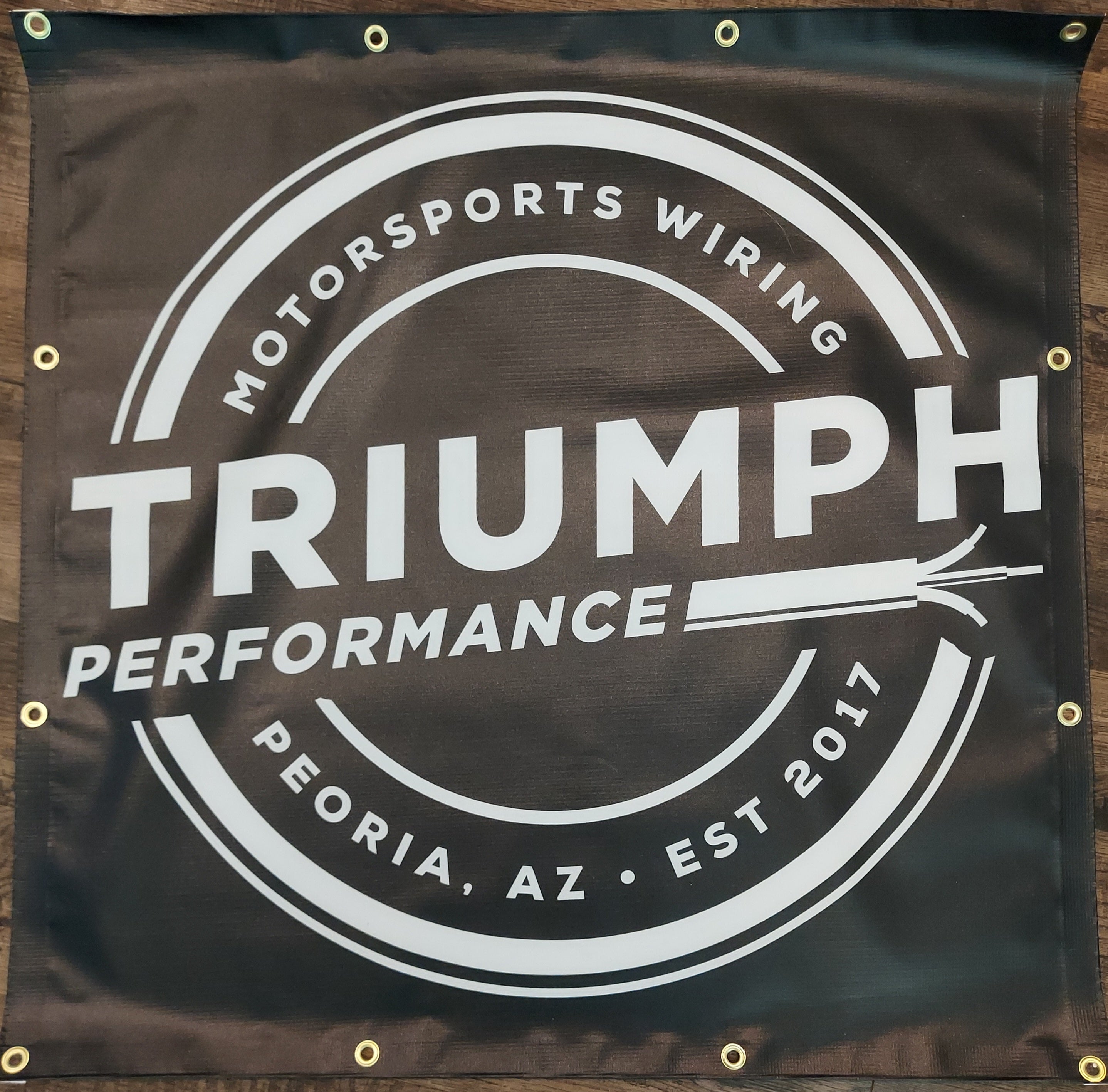 Shop Performance Sign TRIUMPH PERFORMANCE 3'x3' SHOP BANNER – Triumph Performance Offroad
