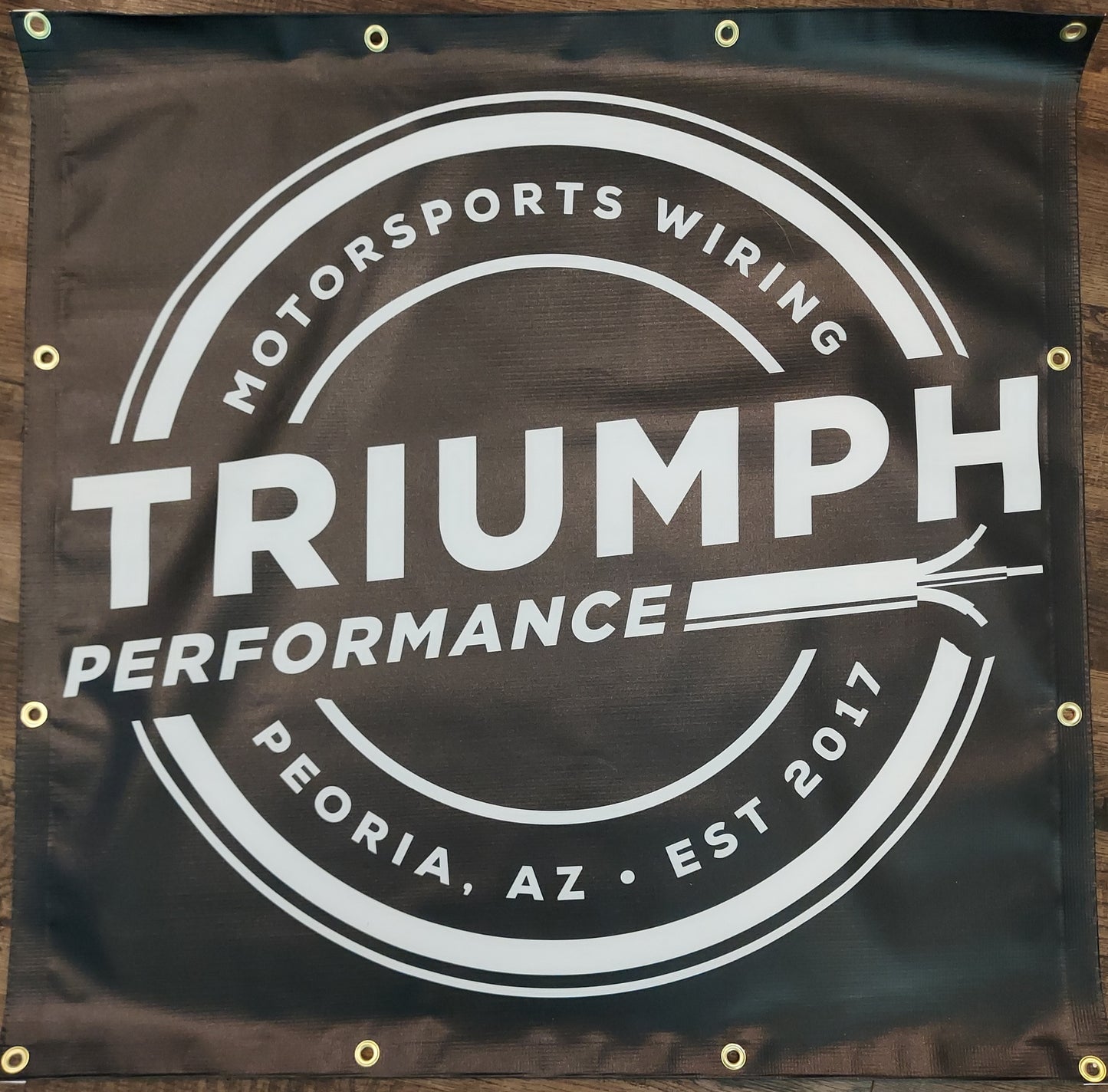 TRIUMPH PERFORMANCE 3'x3' SHOP BANNER