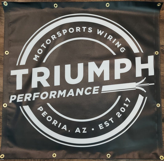 TRIUMPH PERFORMANCE 3'x3' SHOP BANNER