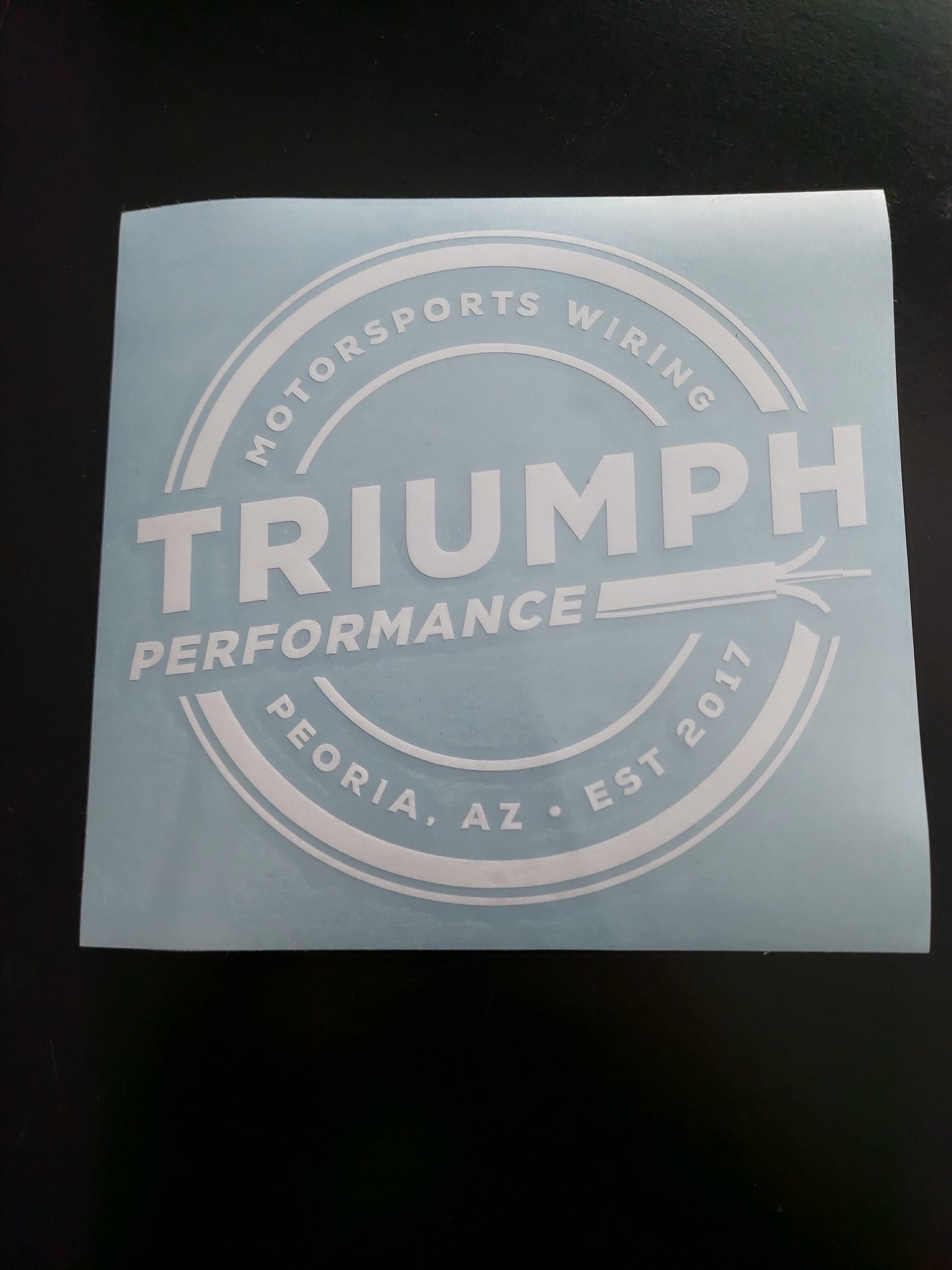 TRIUMPH PERFORMANCE 6" DIE CUT CORPORATE STICKER