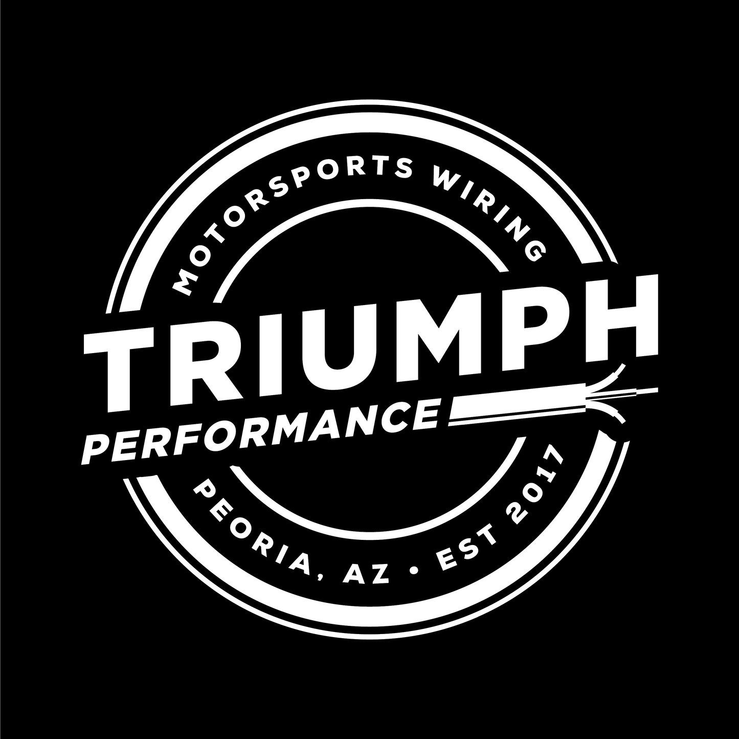 TRIUMPH PERFORMANCE 6" DIE CUT CORPORATE STICKER