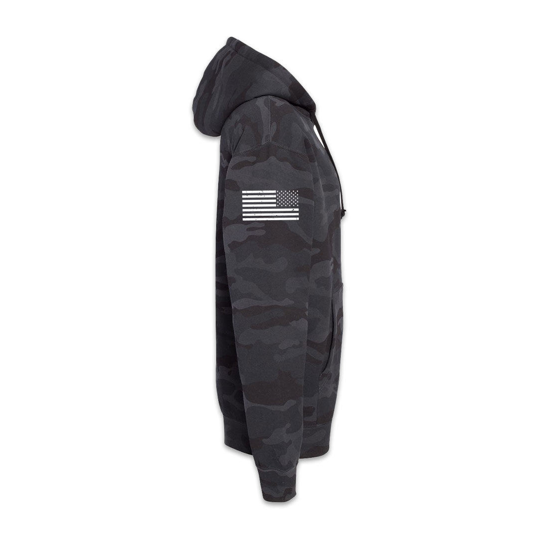 TRIUMPH PERFORMANCE BLACK CAMO CORPORATE HOODIE